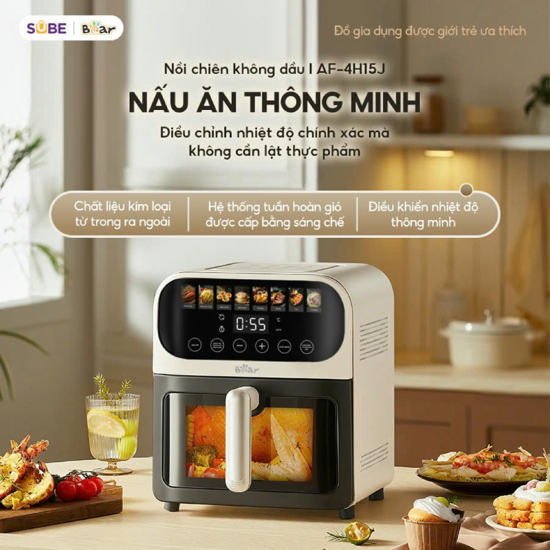 Dễ dàng sử dụng với màn hình cảm ứng chỉ bằng 1 nút chạm
