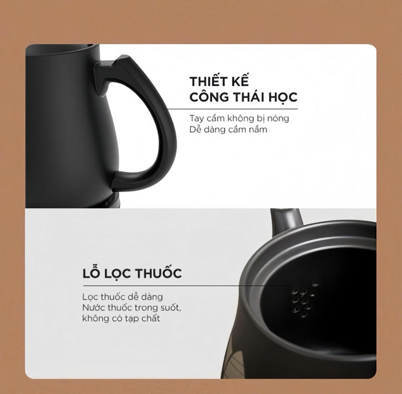 Ấm sắc thuốc 4L Bear HTM-4H40X thiết kế đẹp