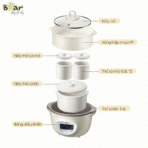 Cấu tạo của nồi nấu chậm Bear 1.6L SUBE002