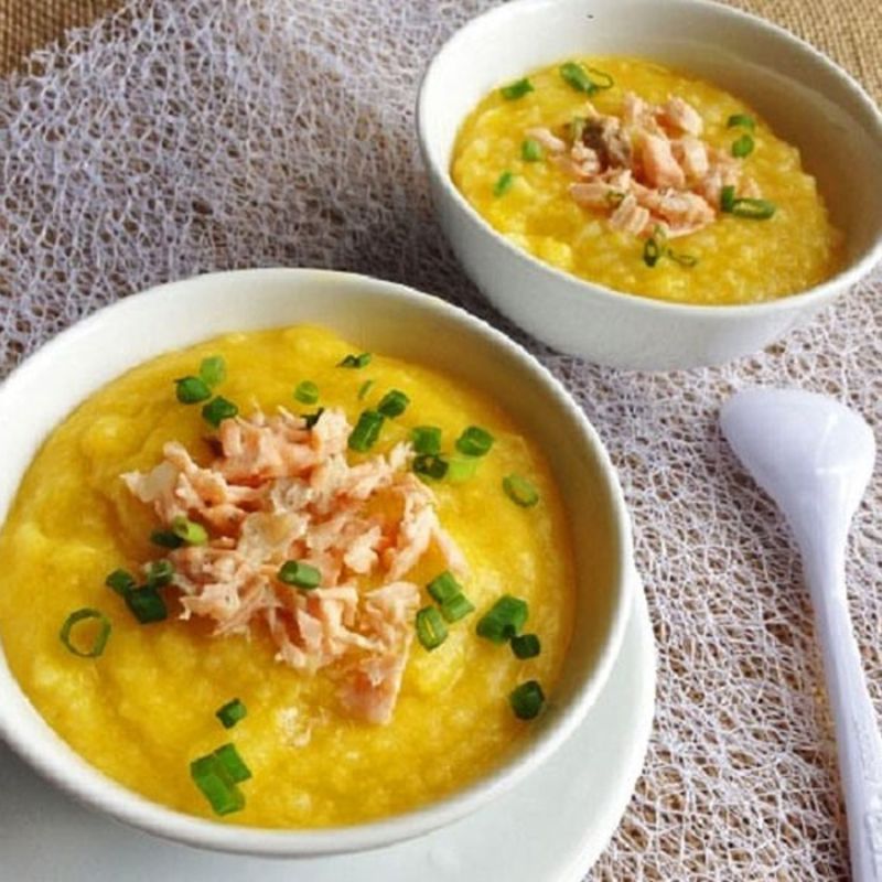 Cháo bí đỏ yến mạch