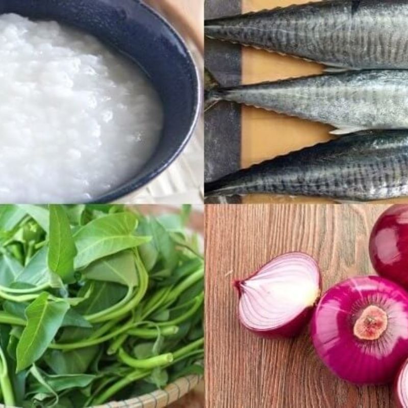 Cháo cá hồi bí đỏ