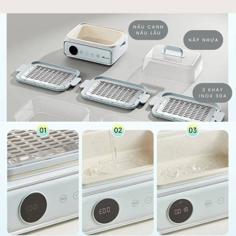 Chất liệu inox kháng khuẩn an toàn tuyệt đối