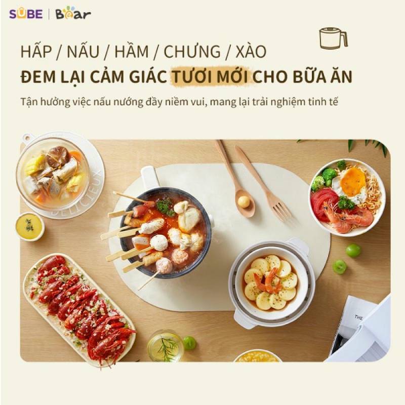 Đa dạng chức năng với 5 chế độ nấu