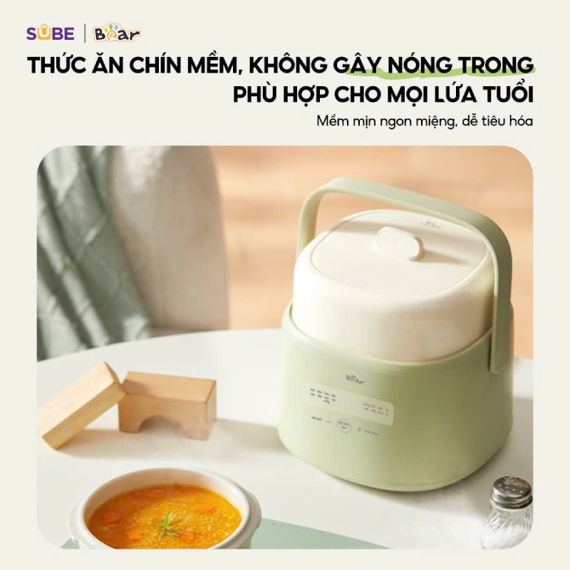 Đặc điểm của nồi nấu chậm Bear 1L SC-4H10E