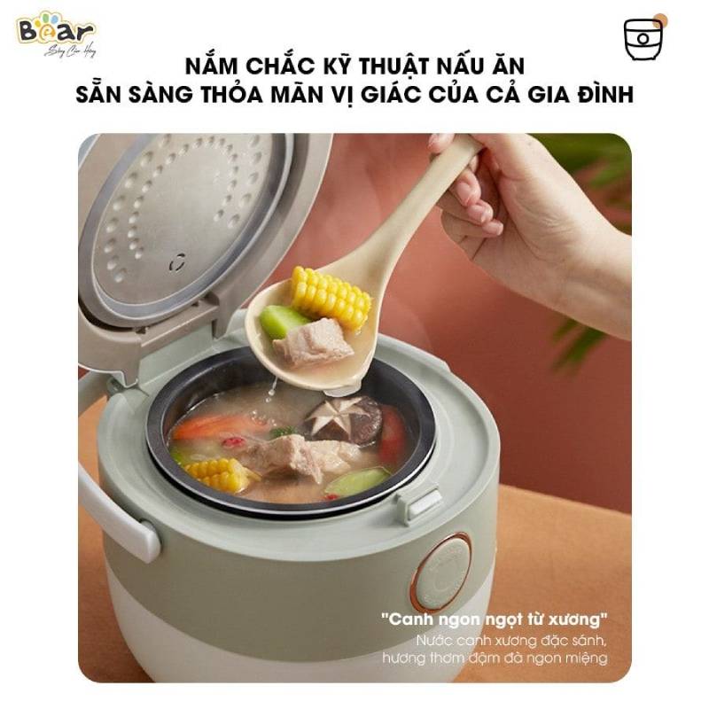 Đặc điểm nổi bật của nồi cơm Bear 1.6L