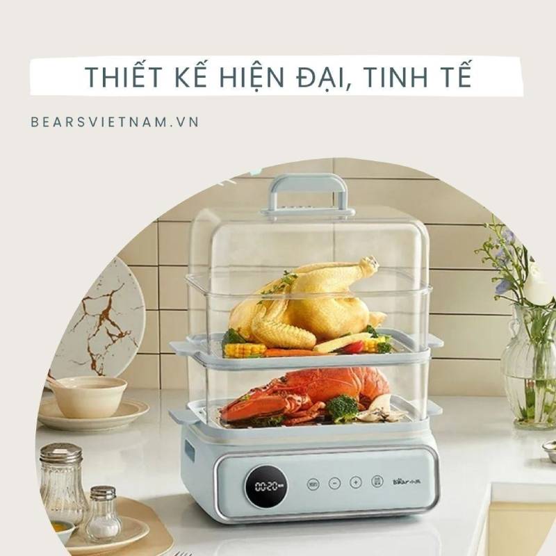 Đặc điểm nổi bật của nồi hấp Bear 21.5L