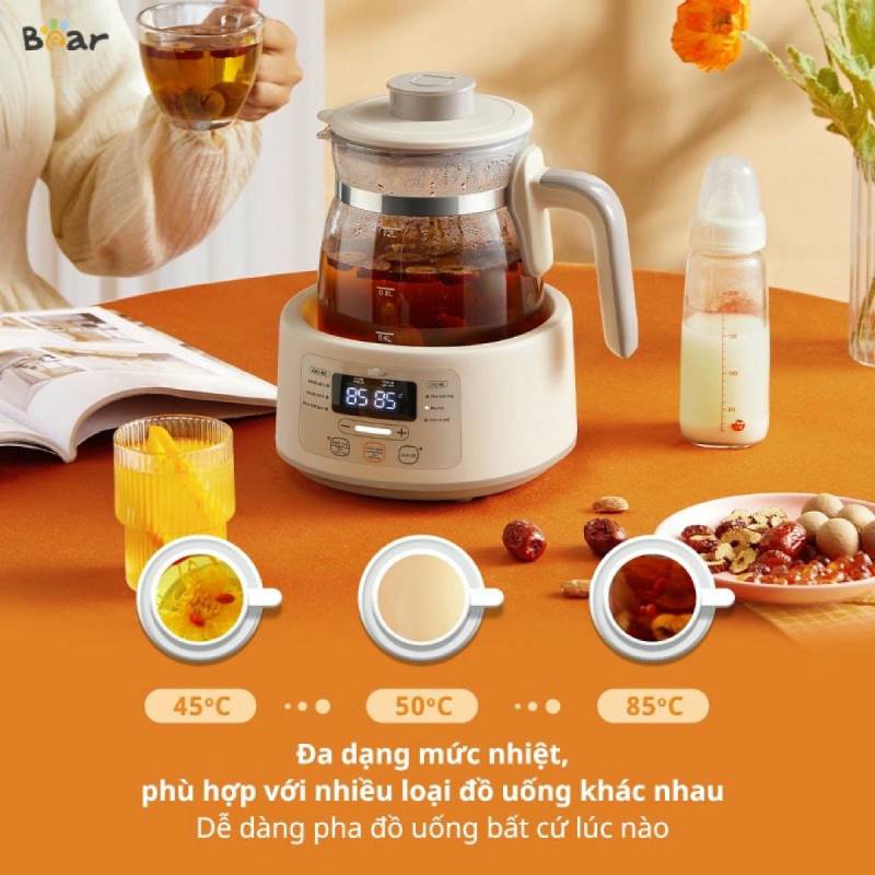 Đặc điểm nổi bật của máy tiệt trùng bình sữa Bear WW-4H12L (Bản quốc tế)