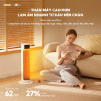 Máy sưởi là lựa chọn an toàn, tiết kiệm điện cho mùa đông