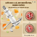 Xay nhuyễn mịn với lưỡi dao 6 lá 