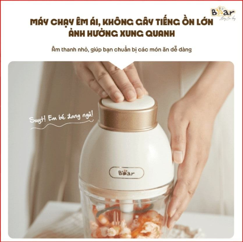 Vận hành êm ái, xay nhuyễn chỉ bằng 1 nút chạm