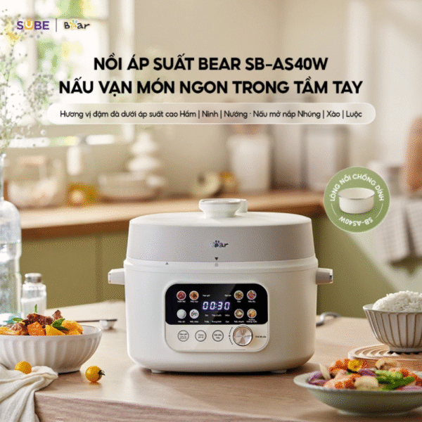 Đặc điểm nổi bật của nồi áp suất Bear 4L