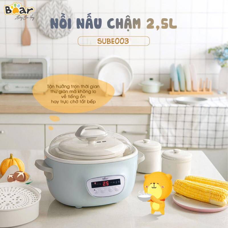 Nồi nấu chậm Bear 2.5L SUBE003