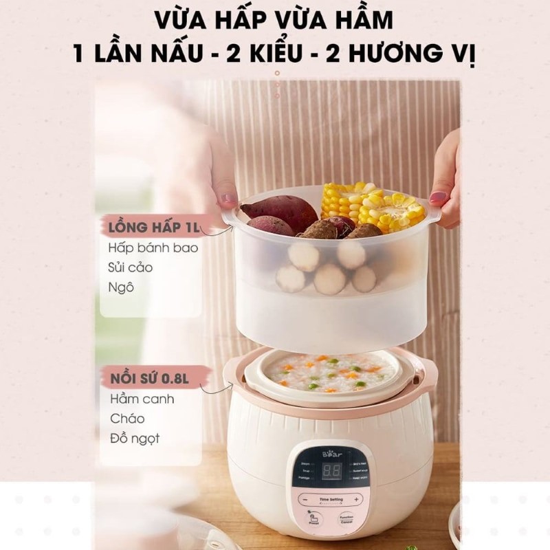 Tính năng đa dạng vừa hầm vừa hấp