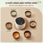 Tính năng hiện đại với 6 chức năng nấu