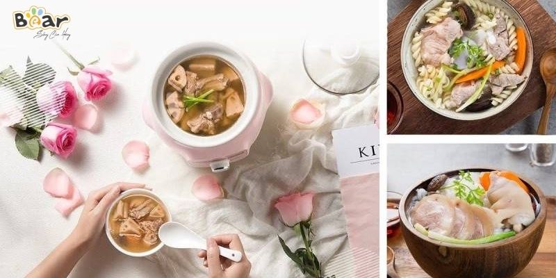 Cách hầm xương bằng nồi nấu chậm Bear