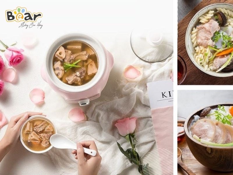 Cách hầm xương bằng nồi nấu chậm Bear