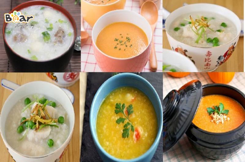 Cháo thịt cho bé ăn dặm
