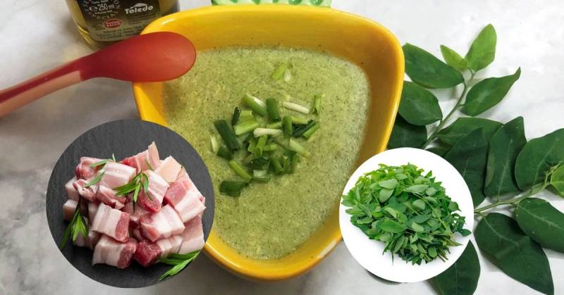 Cháo thịt heo + rau ngót