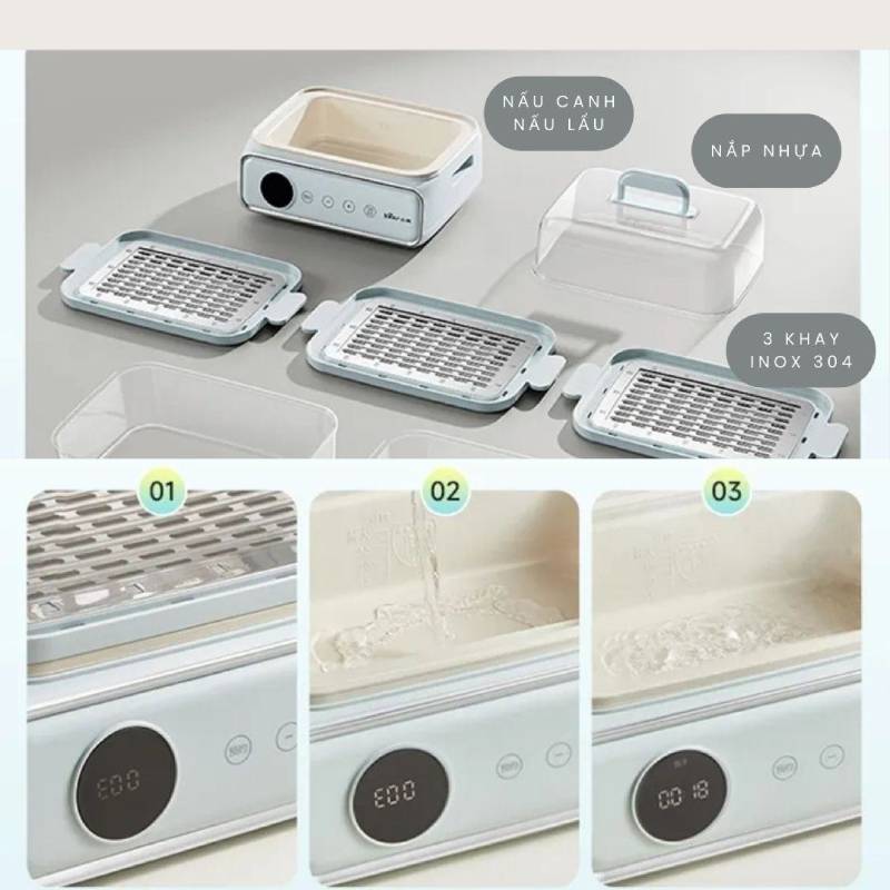 Chất liệu inox kháng khuẩn an toàn tuyệt đối