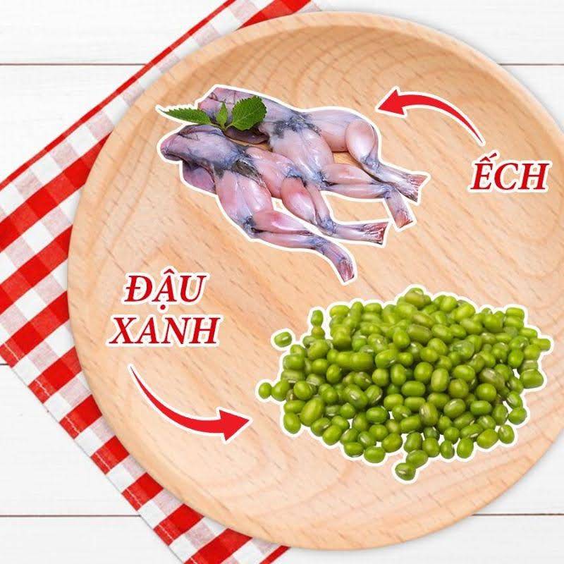 Cháo ếch cho bé ăn dặm với đậu xanh