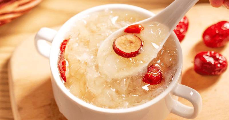 Thành phẩm yến chưng sau khi hoàn tất