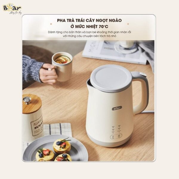 Đặc điểm nổi bật của Ấm đun nước giữ nhiệt Bear 1.7L SB-ST17T