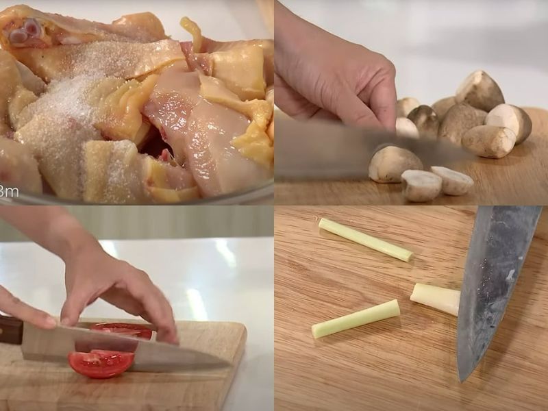 Bước 1: Sơ chế nguyên liệu