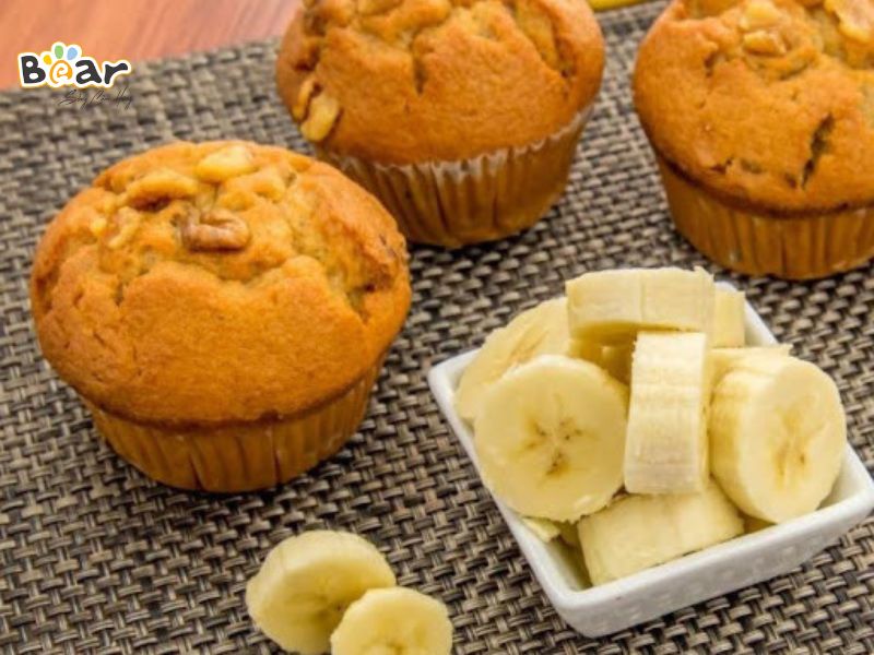 Bánh ăn dặm muffin từ chuối