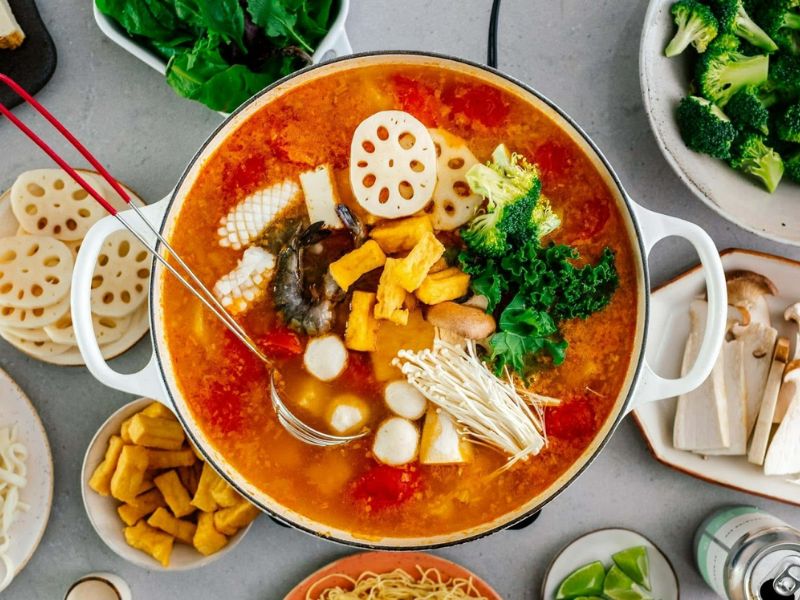 Cách nấu lẩu chay thập cẩm