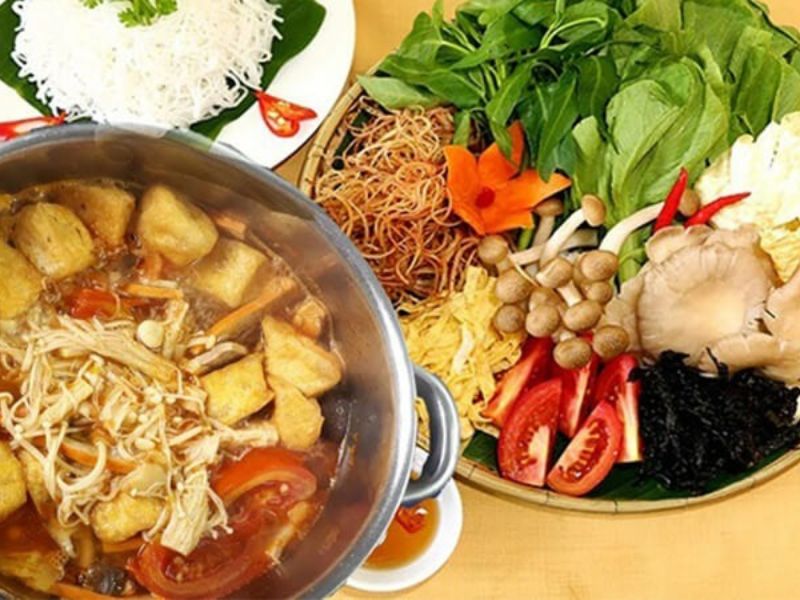 Cách nấu lẩu thái chay