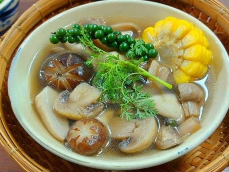 Cách nấu lẩu tiêu xanh chay