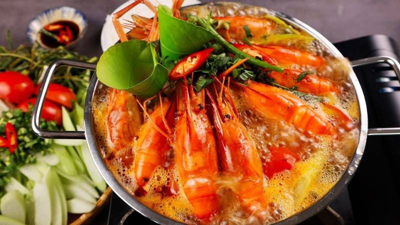 Lẩu Thái tôm chua cay