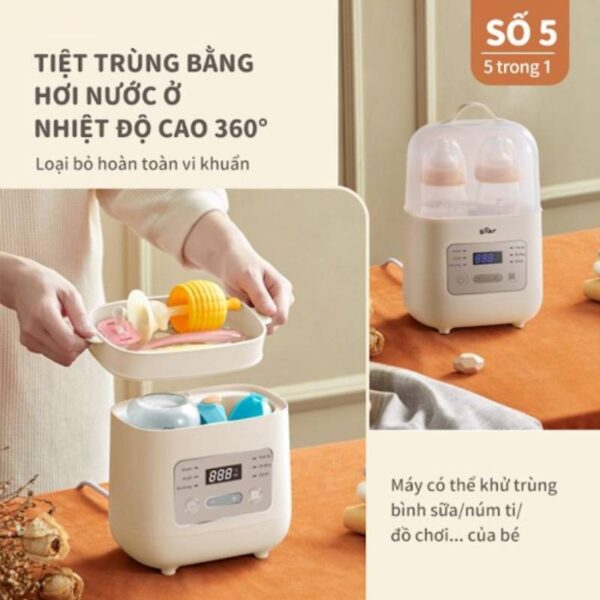 Đặc điểm nổi bật của máy hâm sữa tiệt trùng Bear BW-4H03M (Bản quốc tế)