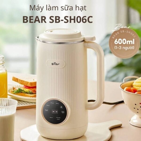 Đặc điểm nổi bật của máy làm sữa hạt Bear 0.6L SB-SH06C