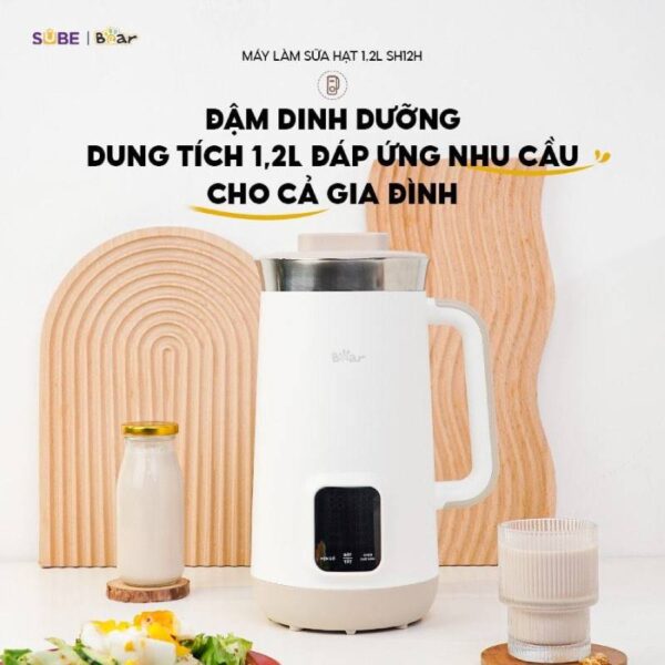 Đặc điểm nổi bật của máy làm sữa hạt Bear 1.2L SB-SH12H