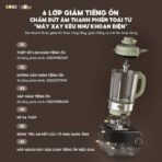 Máy làm sữa hạt sở hữu thiết kế đẹp mắt
