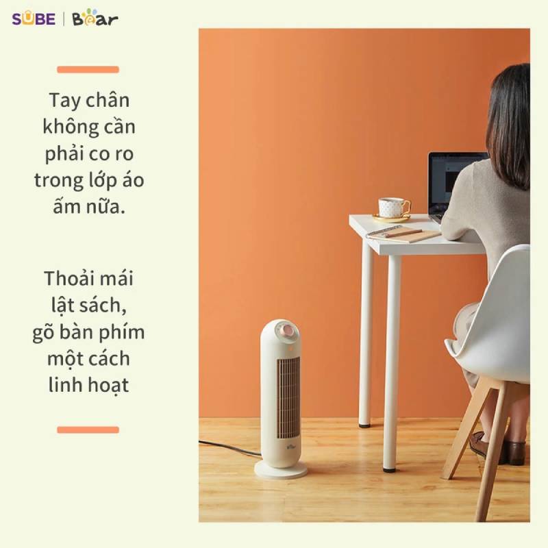 Máy sưởi gốm Bear SH-4H20A thiết kế đẹp