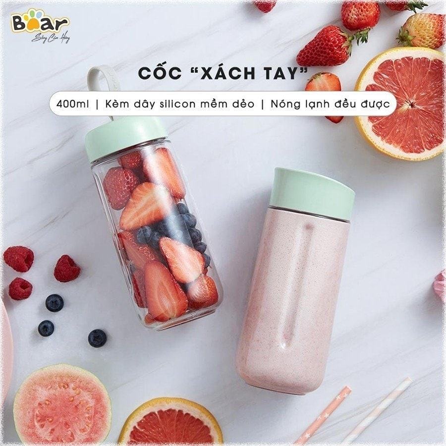 Máy xay sinh tố cầm tay Bear LLJ-D04A1 thiết kế đẹp