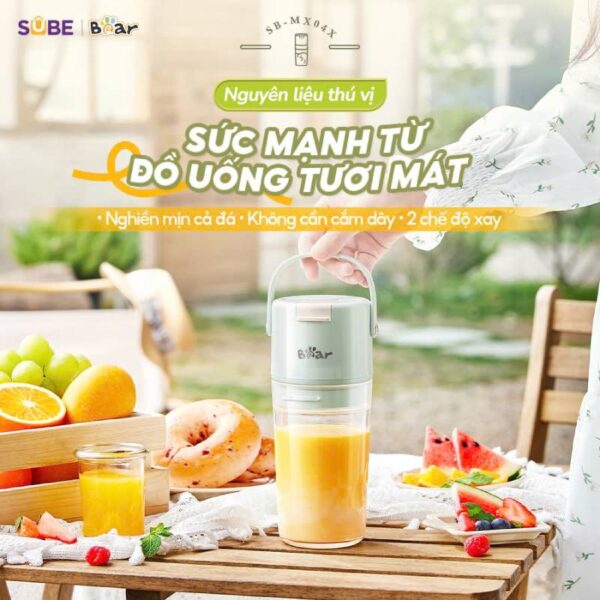 Đặc điểm nổi bật của máy xay sinh tố cầm tay Bear SB-MX04X