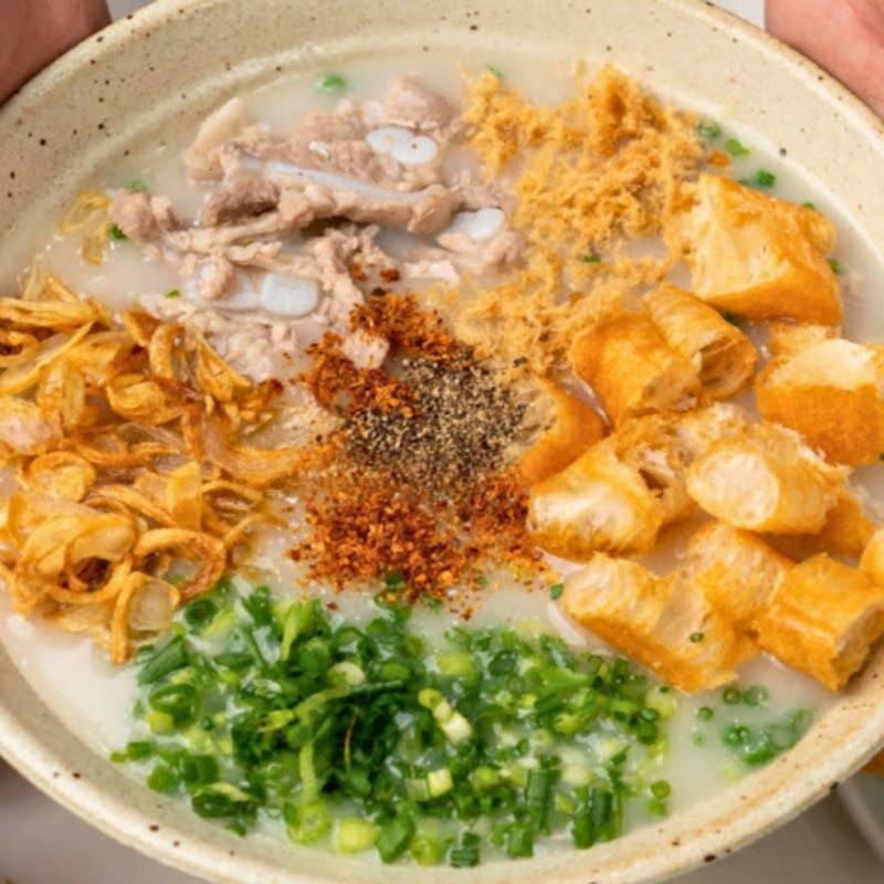 Món cháo sườn thơm ngon chuẩn vị