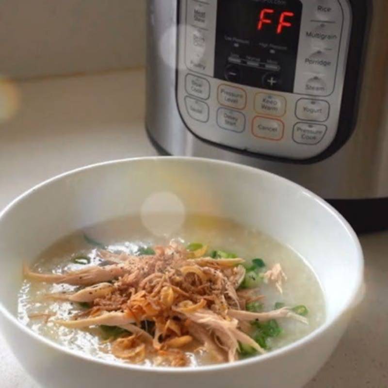 Món cháo gà khi ăn nóng rất ngon