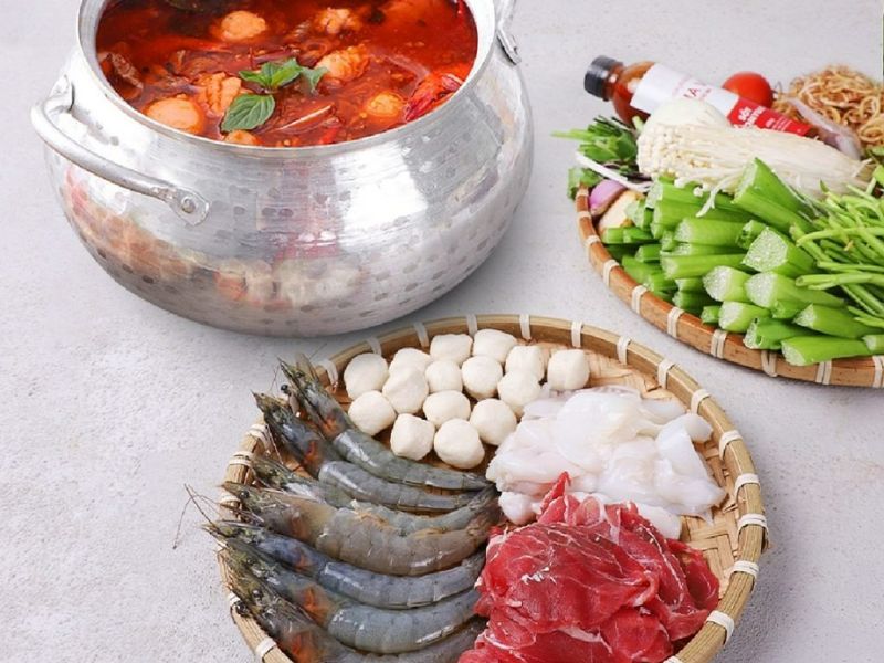 Nguyên liệu nấu lẩu cua đồng miền Tây