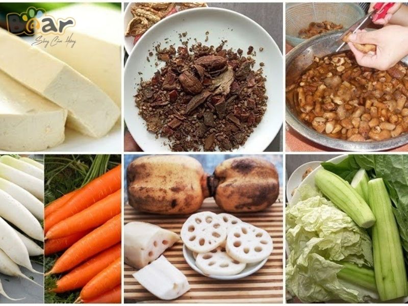 Nguyên liệu nấu lẩu dê