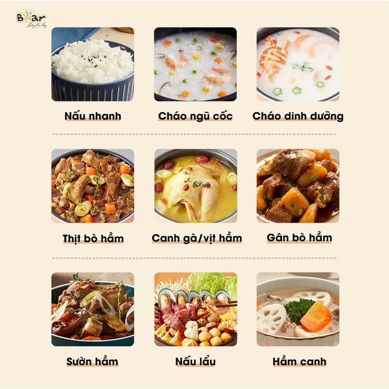 Tính năng thông minh với đa dạng chức năng nấu