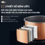 Kết cấu nồi dày dặn, giữ nhiệt lâu
