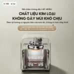 Cấu tạo bằng chất liệu kim loại không gây mùi cháy khét 