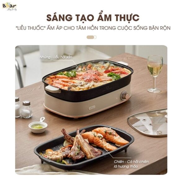 Đặc điểm của nồi lẩu nướng Bear SB-NL45K