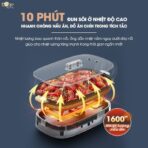 Công suất mạnh mẽ, làm nóng nhanh
